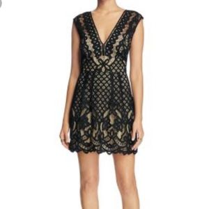 Gorgeous Free People Black Lace Minidress